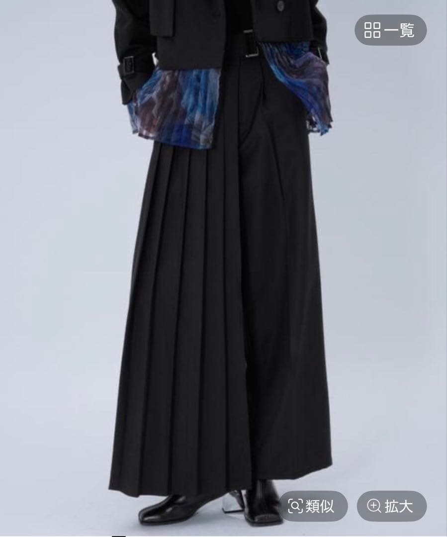 HARE ラップデザインプリーツパンツ