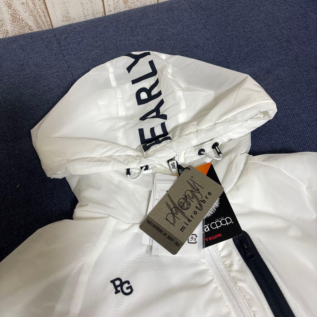 パーリーゲイツ 新品 未使用 2WAY ストレッチタフタ フーディコート 0白