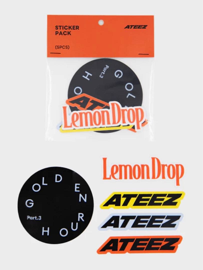 ATEEZ \"LemonDrop\" US限定トート、ステッカー、キーリング　新品