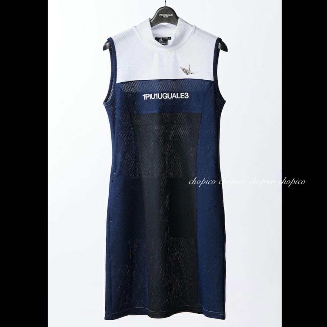 【ウノピュ】ワンピース(サイズ1S)レディースゴルフネイビー