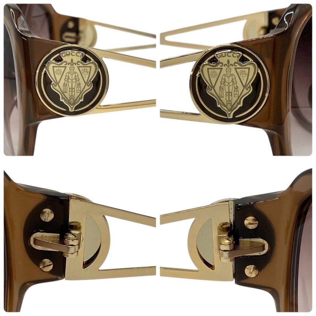 GUCCI グッチ サングラス　ヒステリアクレスト　ロゴ　グラデ　ケース付き