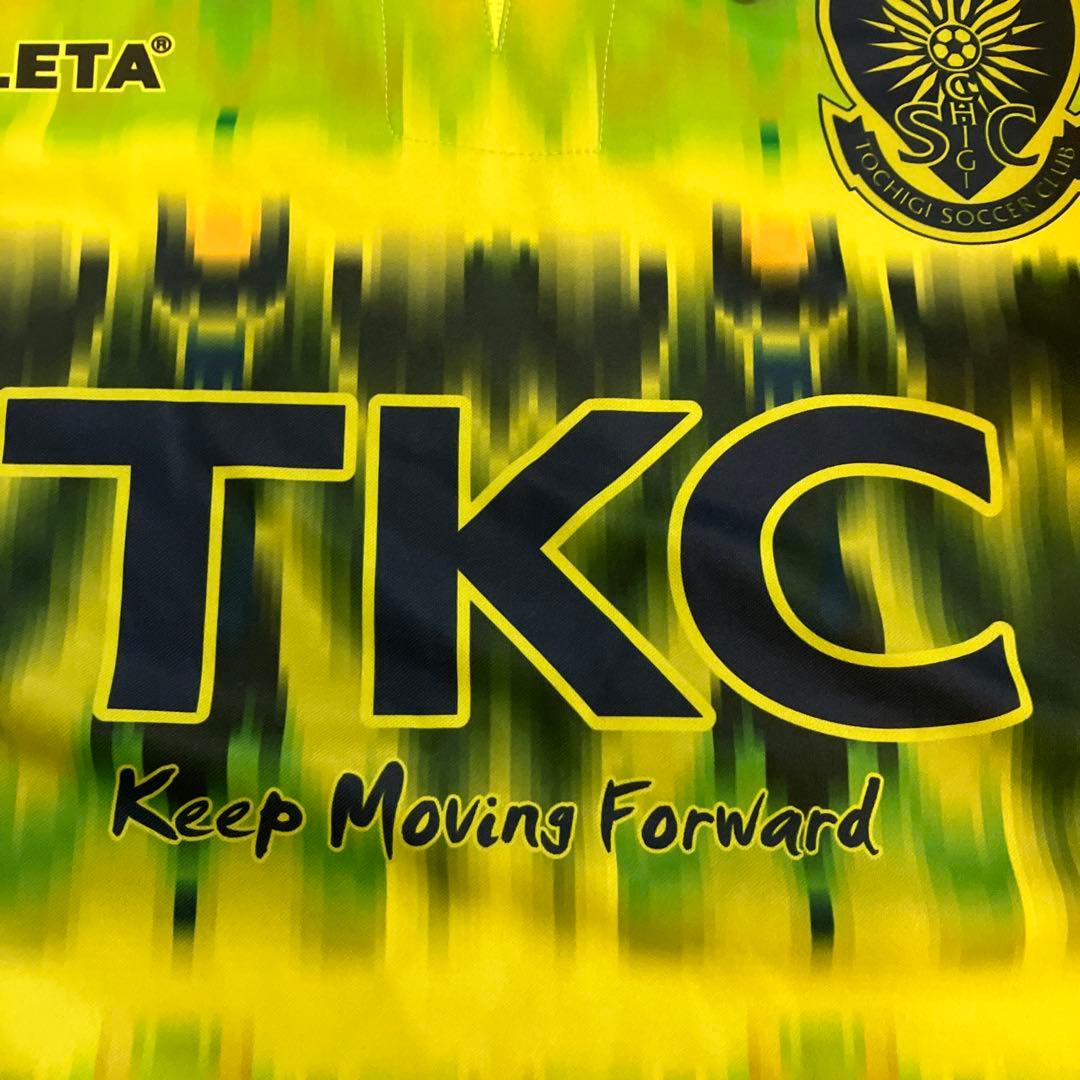 新品 ATHLETA サッカーシャツ 12番 イエロー 栃木SC