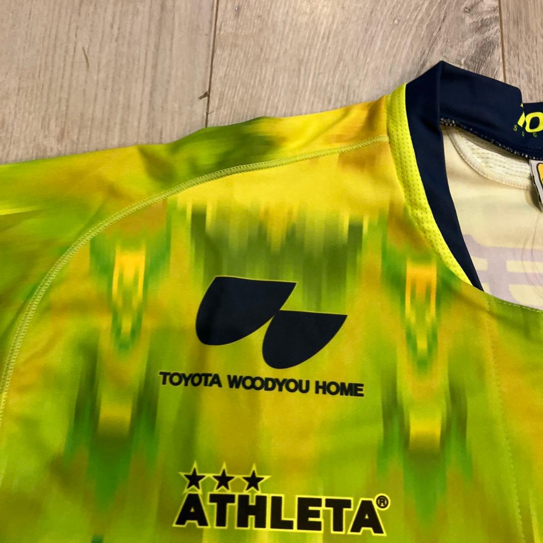 新品 ATHLETA サッカーシャツ 12番 イエロー 栃木SC