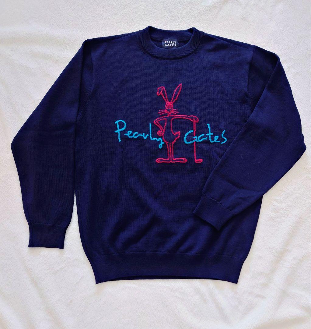 パーリーゲイツ ゴルフクルーネックニットセーター メンズ5 L相当 ネイビー