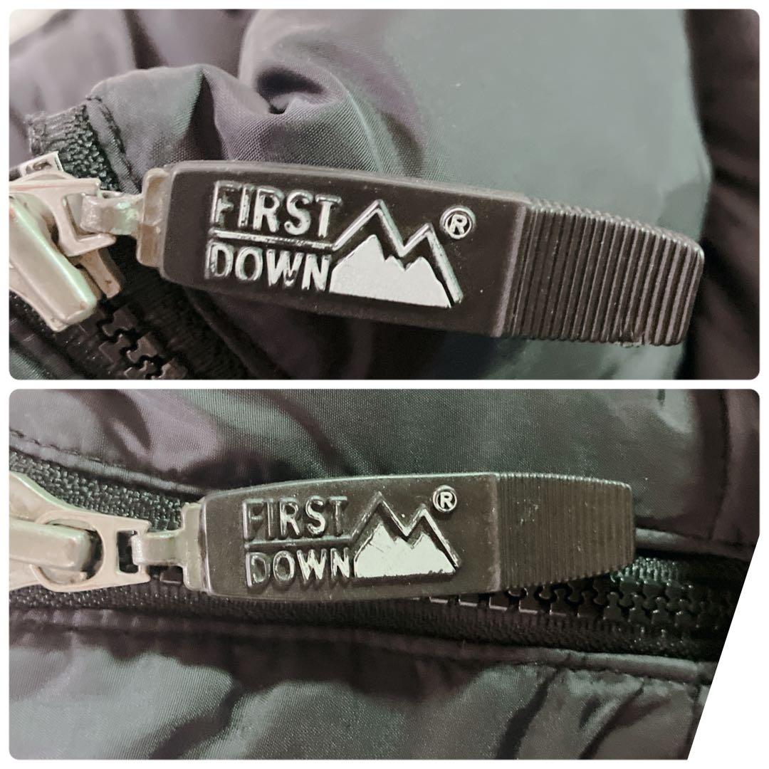 First Down ダウンジャケット 肉厚 ヌプシ ブラック　USA　極暖 黒