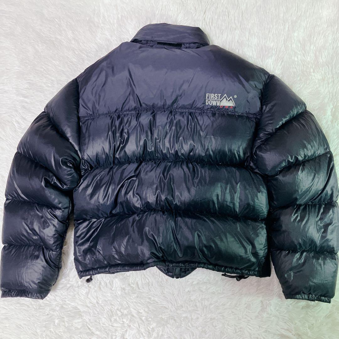 First Down ダウンジャケット 肉厚 ヌプシ ブラック　USA　極暖 黒