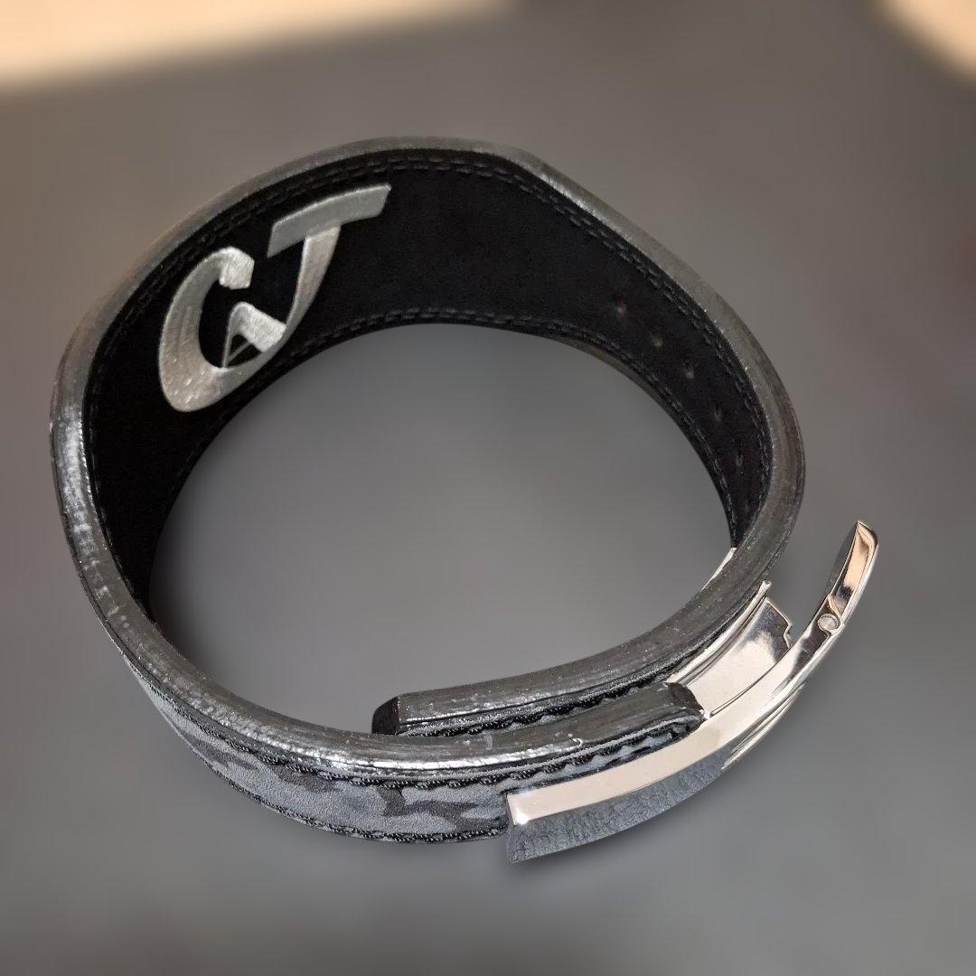 カービィJURASSICオリジナルレザーベルトS / グレー迷彩 JURASSICオリジナルレザーベルト 【xsサイズ・グレー迷彩】 JURASSIC