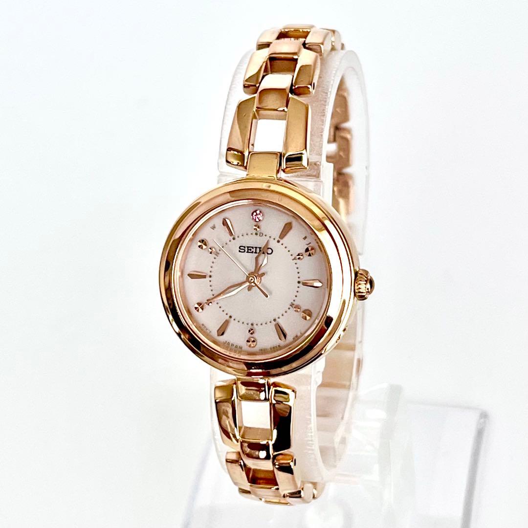 セイコー SEIKO レディース腕時計 稼働 電波ソーラー 磨き済み s2164