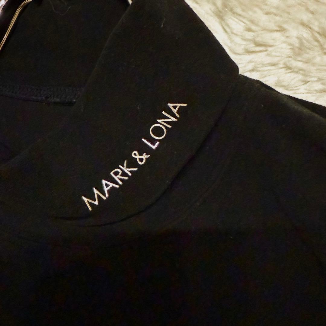 MARK&LONA/XLタートルネック ロゴ ラバープリント長袖 カットソー