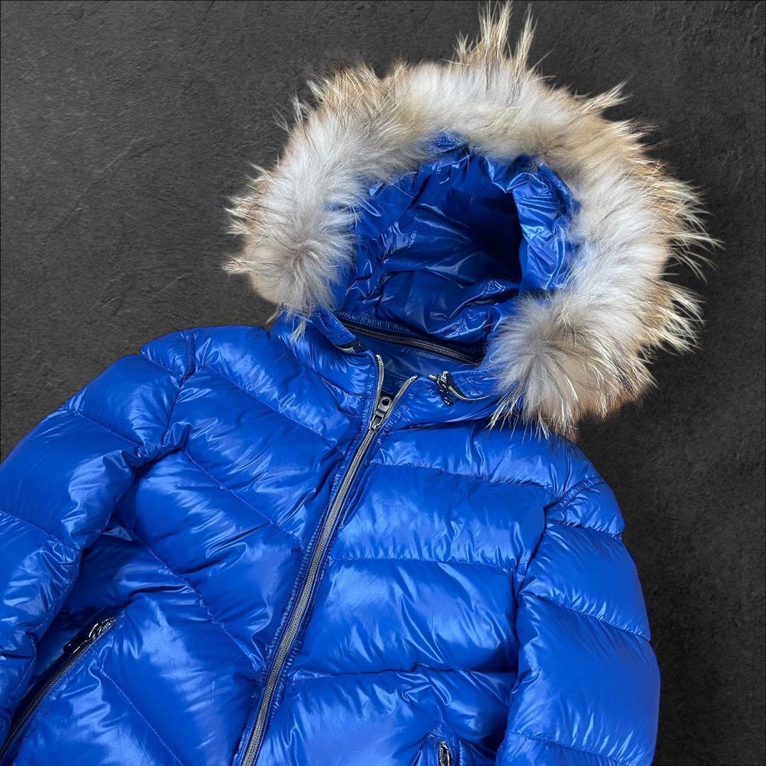 美品✨Y2K 鬼ファー 光沢ダウン 00s ギャル お兄系 渋谷