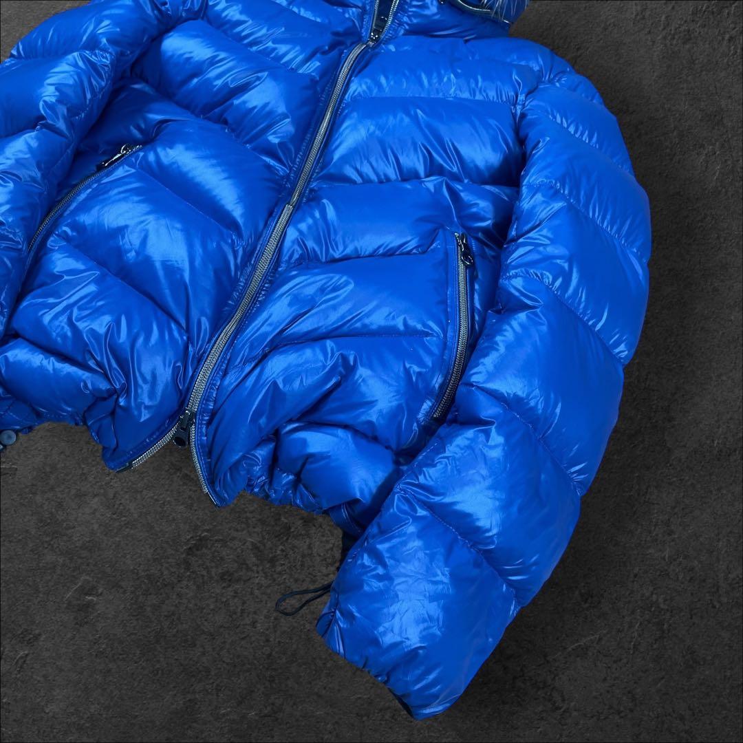 美品✨Y2K 鬼ファー 光沢ダウン 00s ギャル お兄系 渋谷