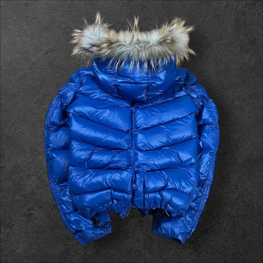 美品✨Y2K 鬼ファー 光沢ダウン 00s ギャル お兄系 渋谷