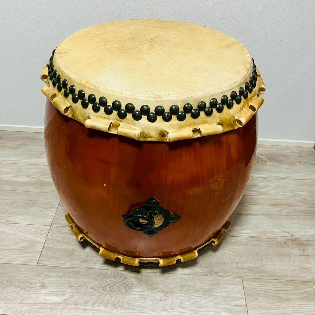 長胴太鼓 和太鼓 一尺6寸　打面48㎝　高さ60㎝①