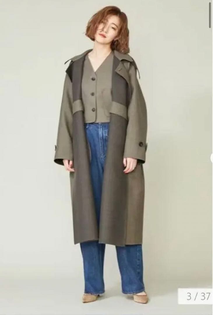 新品conteコンテ リバー バルカラーコート辺見えみり代表コート - メルカリ