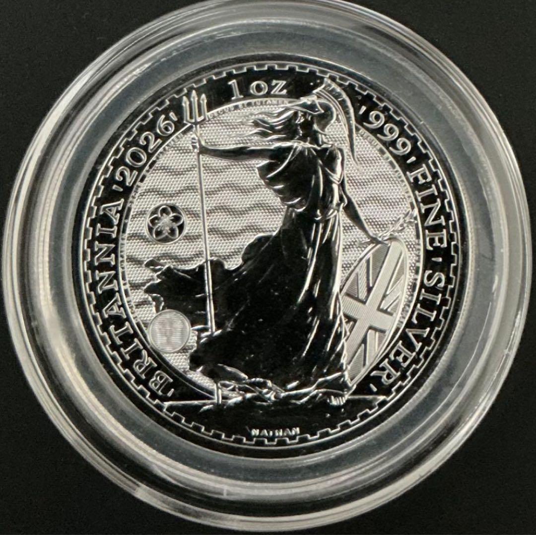 日本限定 桜ブリタニア イギリス 2026 ブリタニア 1オンス 銀貨 白銀桜