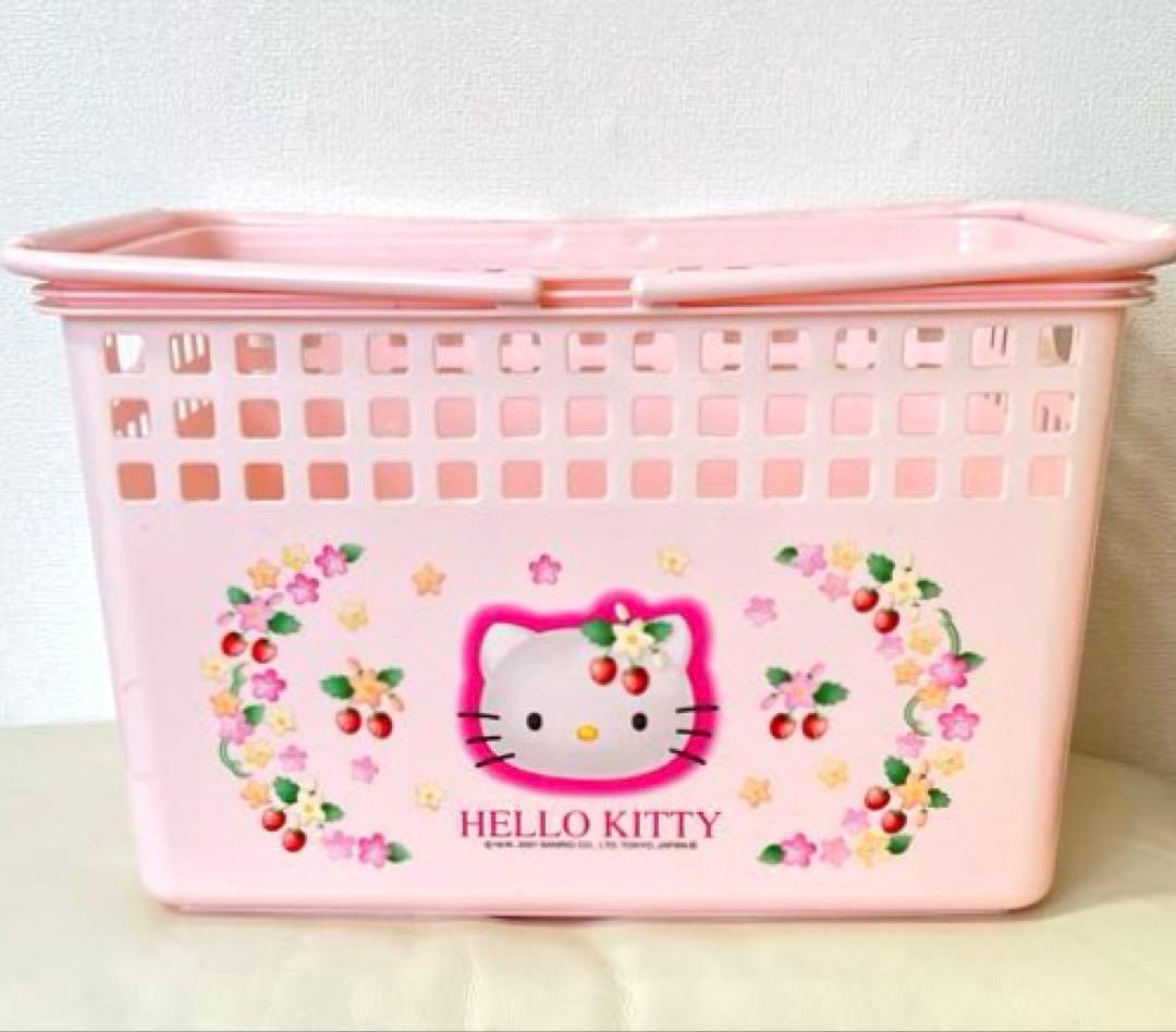 【激レア】期間限定価格♡希少◆平成レトロ キティちゃん野いちご かご バスケット