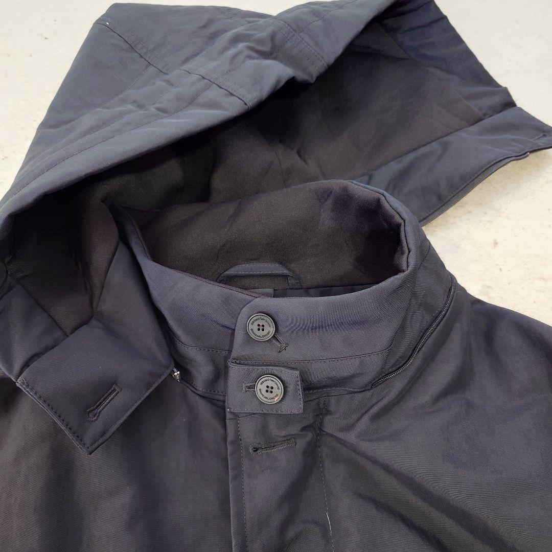 ジャンカルロロッシ　イタリア製　中綿　ボンディングモッズコート フードコート