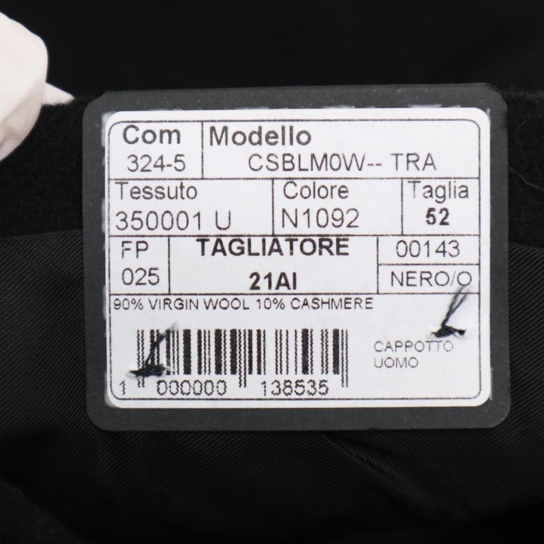 【未使用級✨】タリアトーレ ダブルブレスト カシミア チェスターコート 黒 52