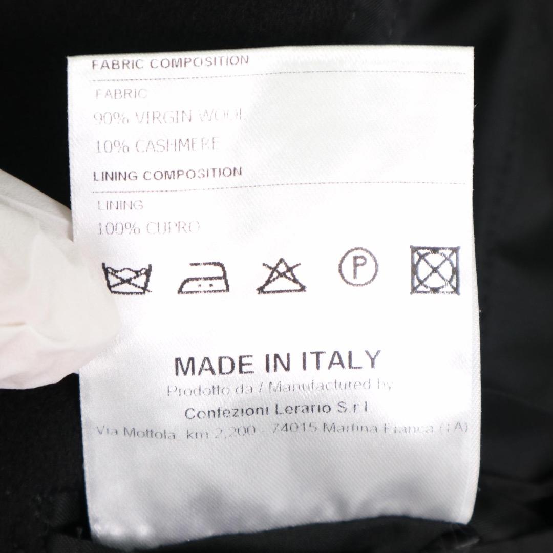 【未使用級✨】タリアトーレ ダブルブレスト カシミア チェスターコート 黒 52