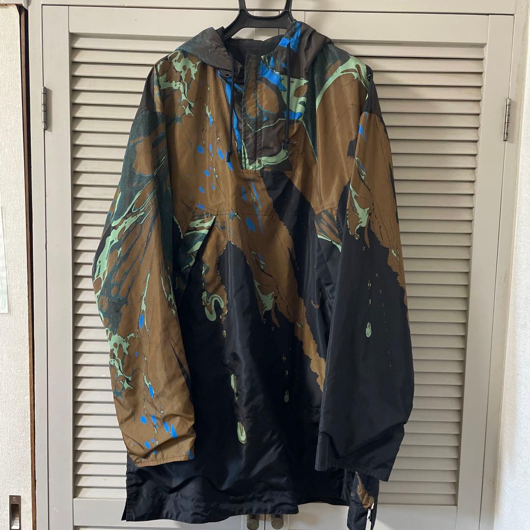 DRIES VAN NOTEN 18AW マーブル柄アノラックパーカー