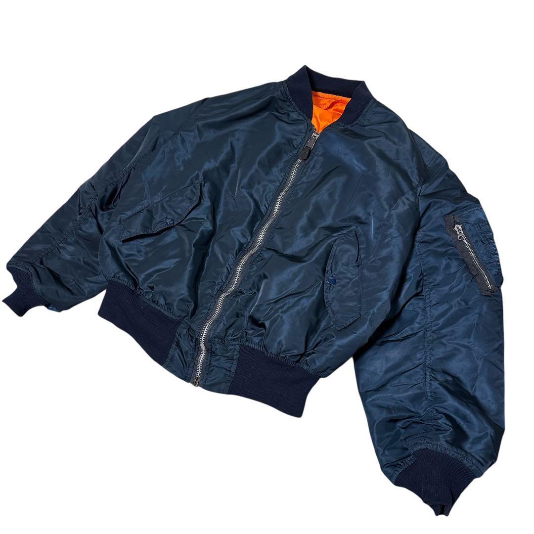 90s USA製 ALPHA INDUSTRIES【XXL】 MA-1 ネイビー