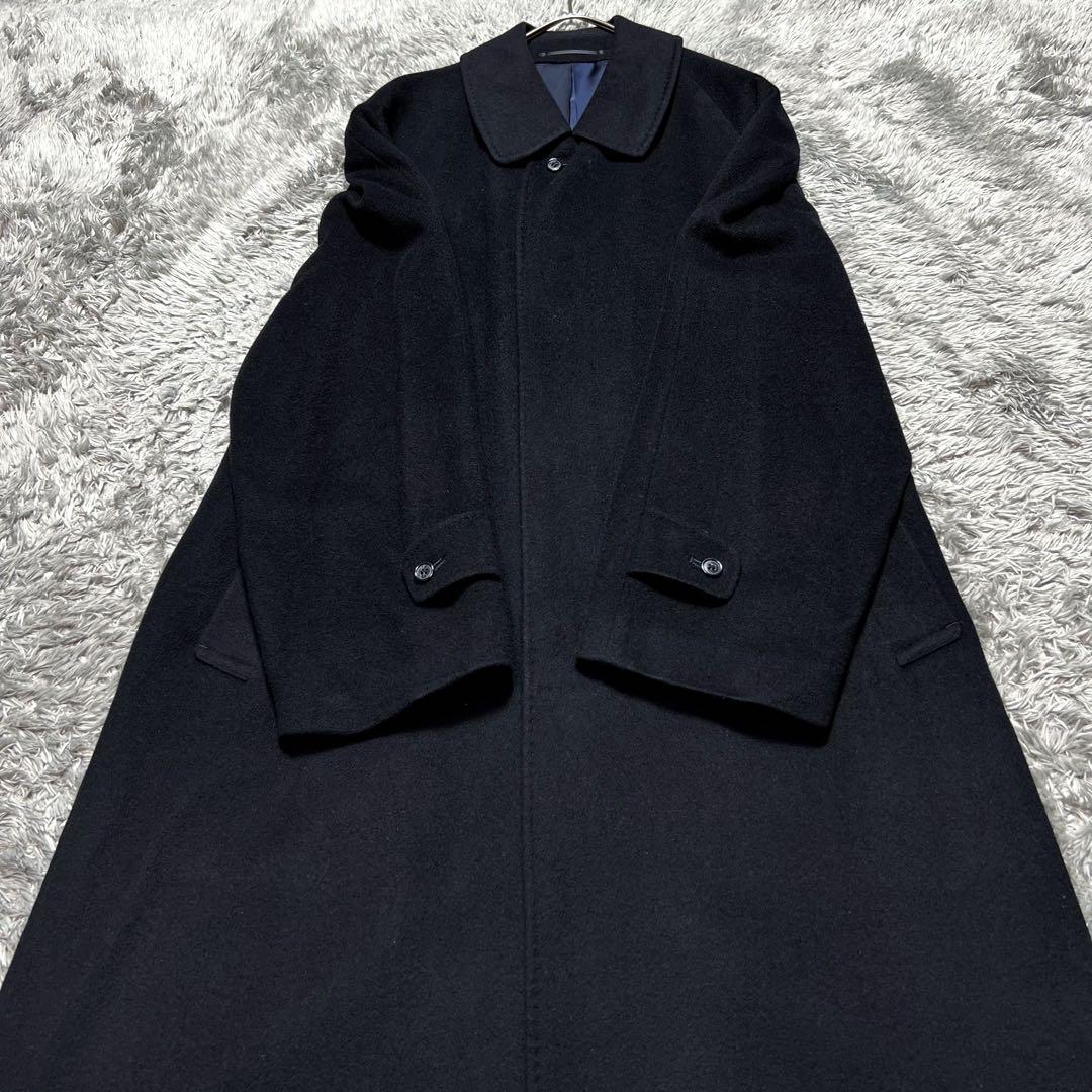 繊維の宝石 ピエールカルダン カシミヤ100% バルマカンコート M相当 美