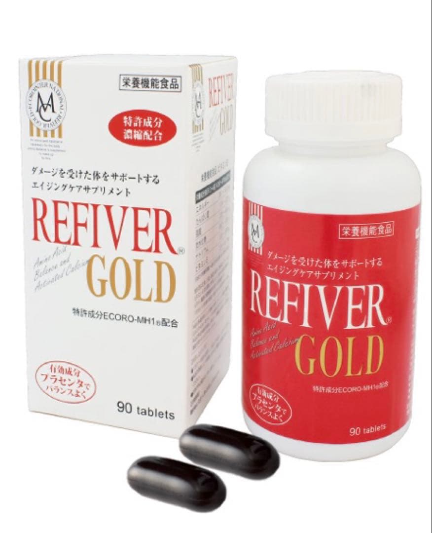 【4個セット】エコロインターナショナル リーファイバーGOLD90粒