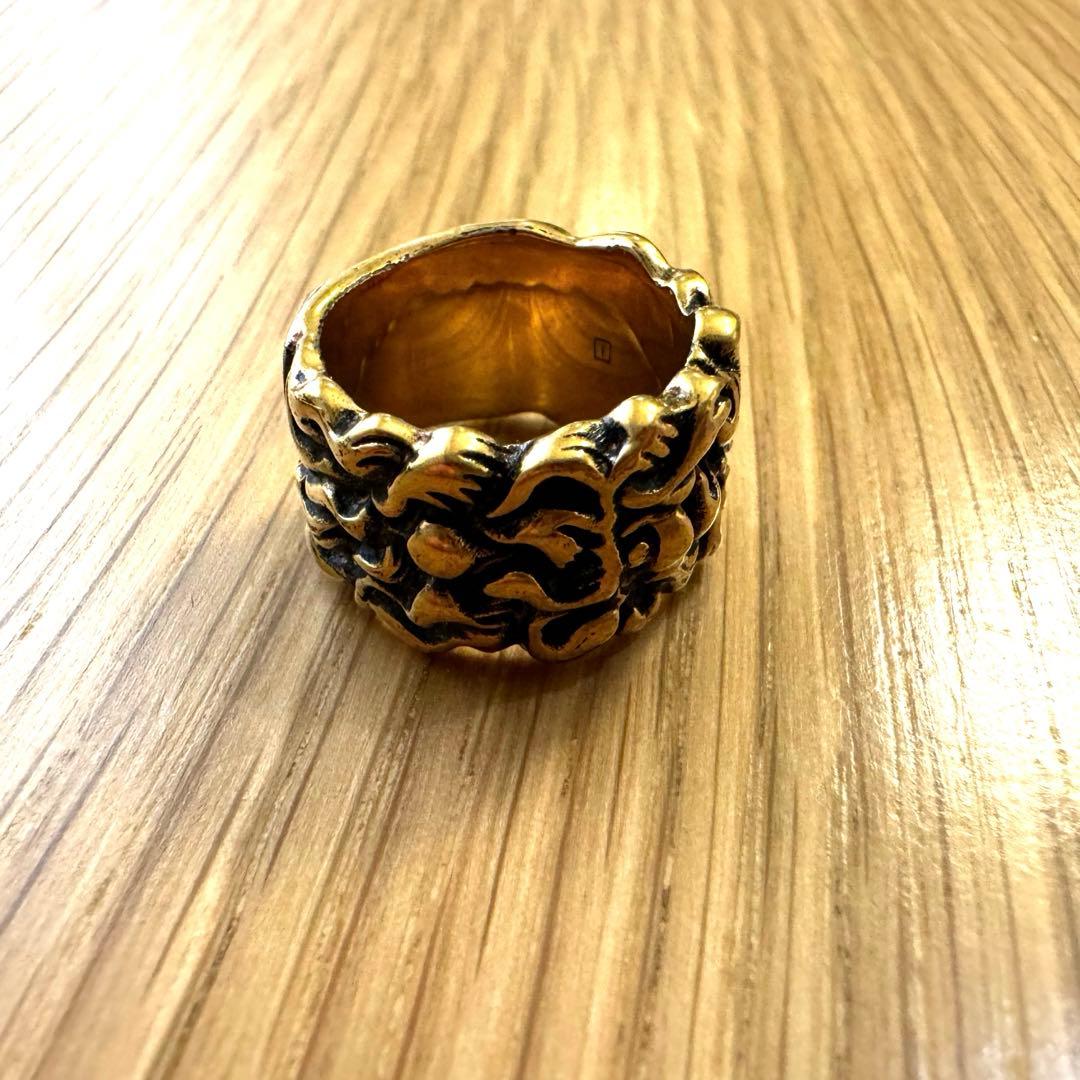 GUCCI 指輪 リング ライオン たてがみ ゴールド L108871786