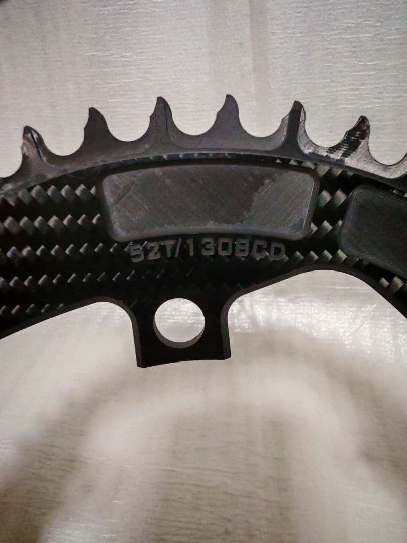 ユニオンジャック カーボンチェーンリング 52t