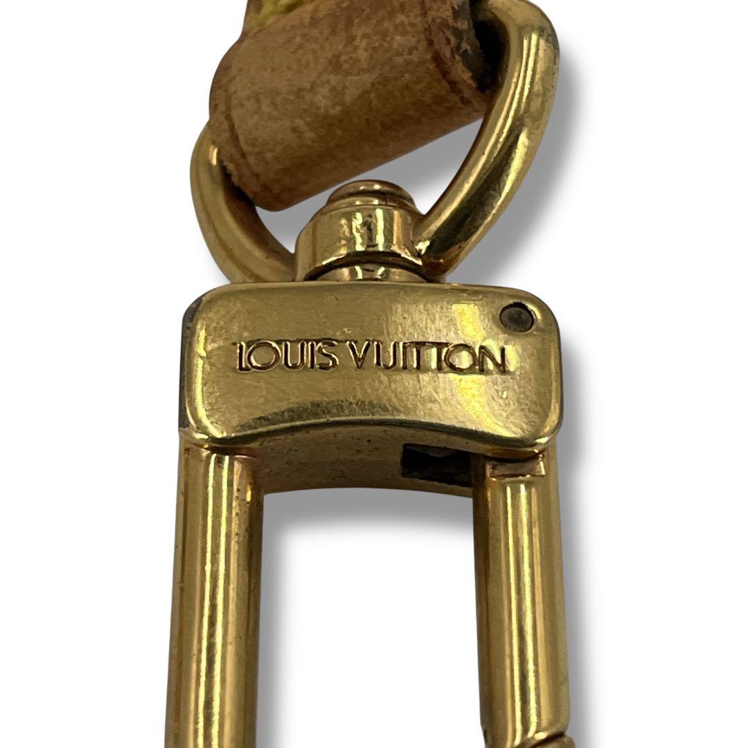 LOUIS VUITTON ショルダーストラップ　金具　ロゴ刻印　レザー