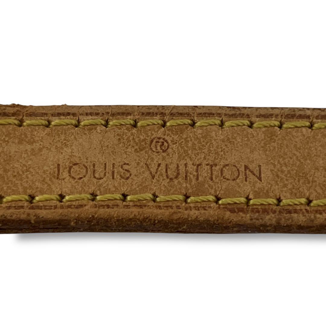 LOUIS VUITTON ショルダーストラップ　金具　ロゴ刻印　レザー