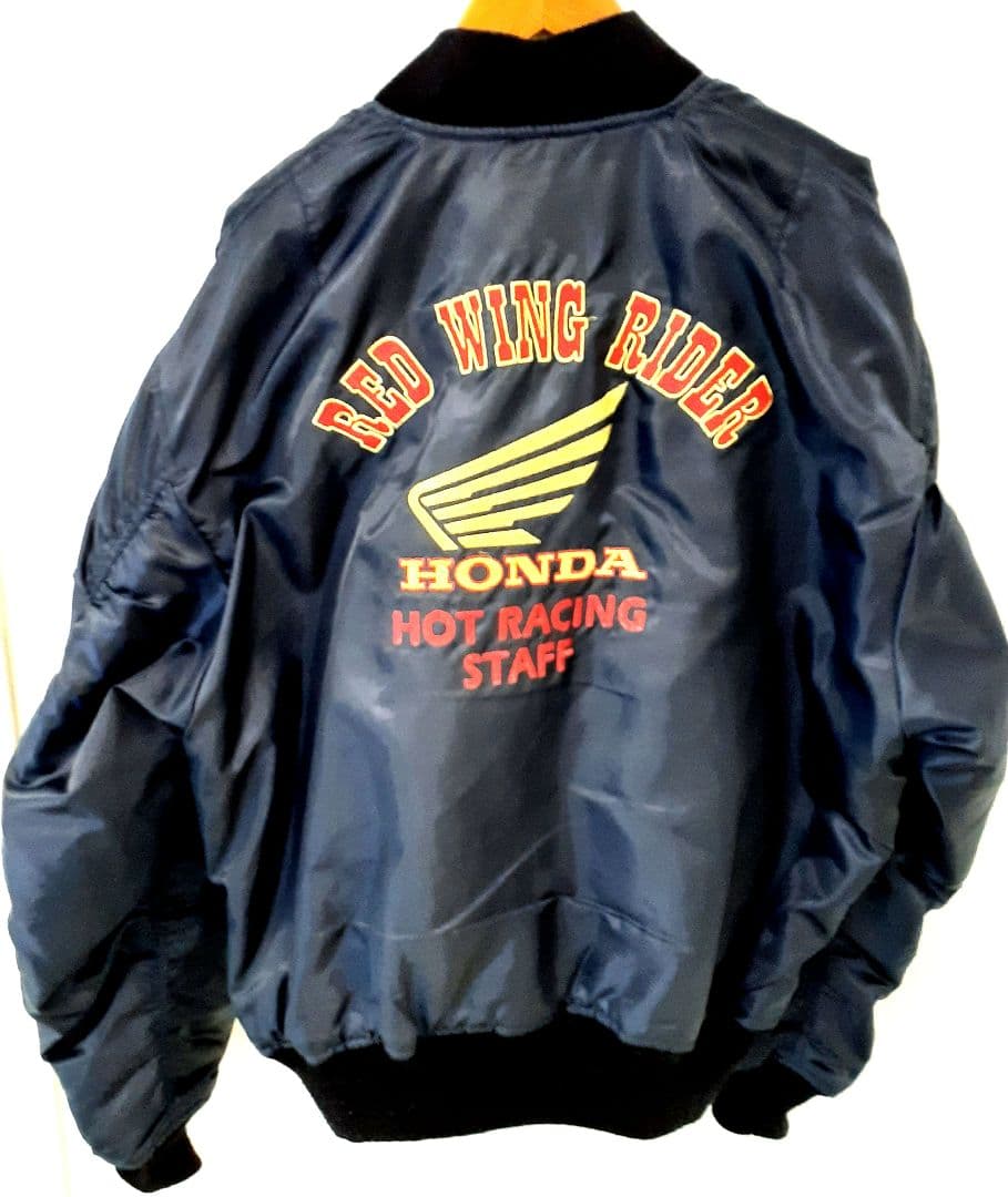 希少 HONDA RED WING RIDER ブルゾン MA-1 リバーシブル - メルカリ