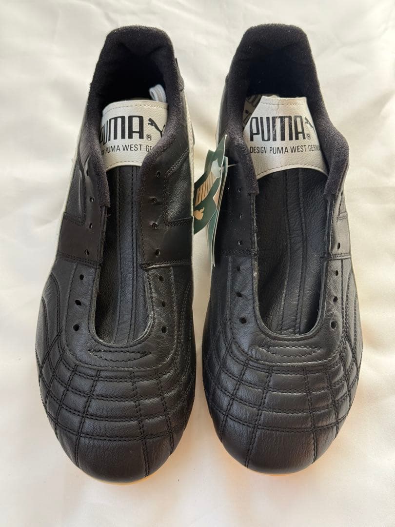 お*や様 PUMA P353SP ブラックサッカーシューズ 24.5cm