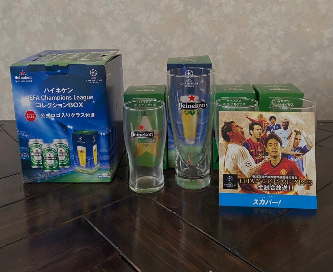 ハイネケンUEFA Champions Leagueコレクショングラス4点未使用 - メルカリ