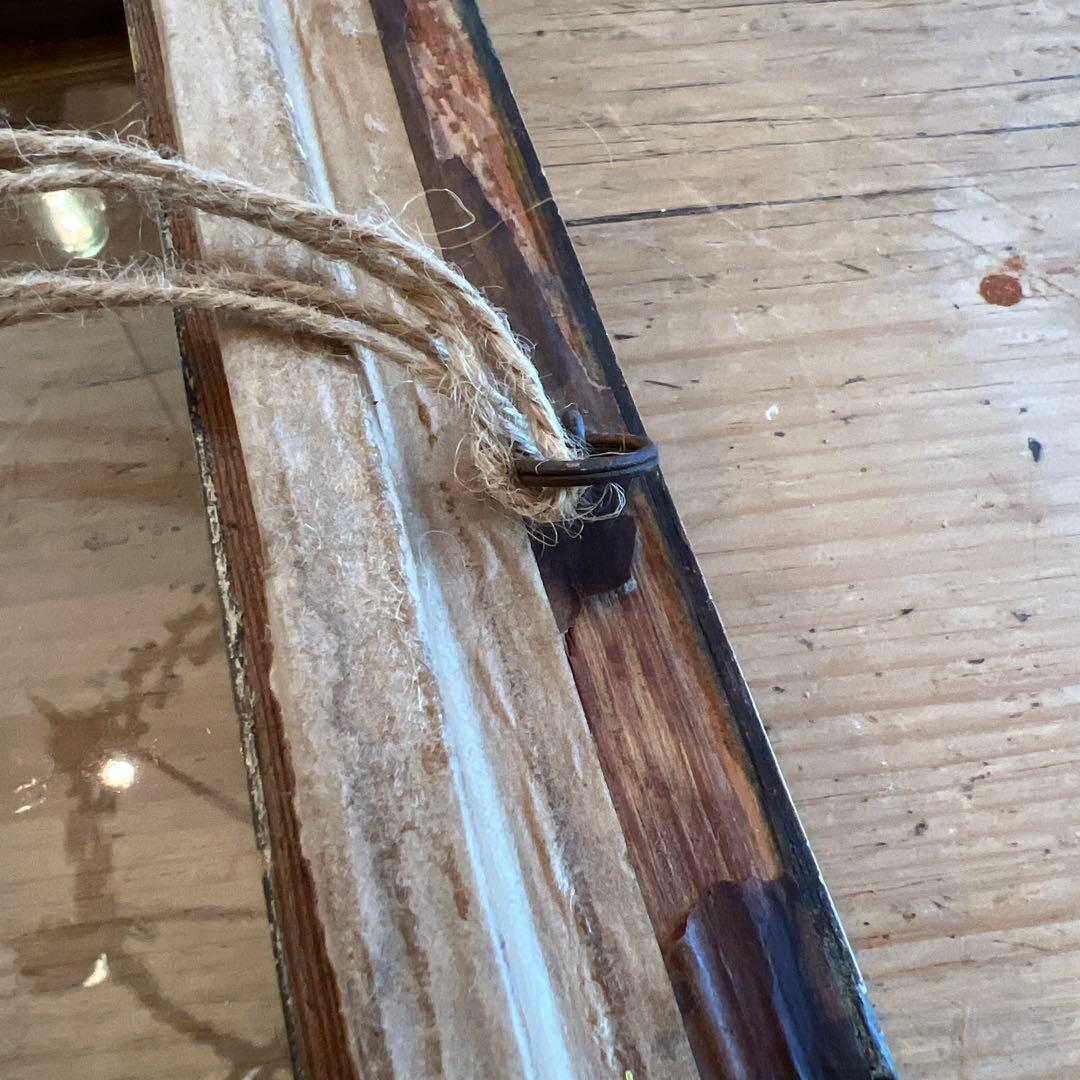 英国アンティーク装飾的金色フレーム（ガラス付き）