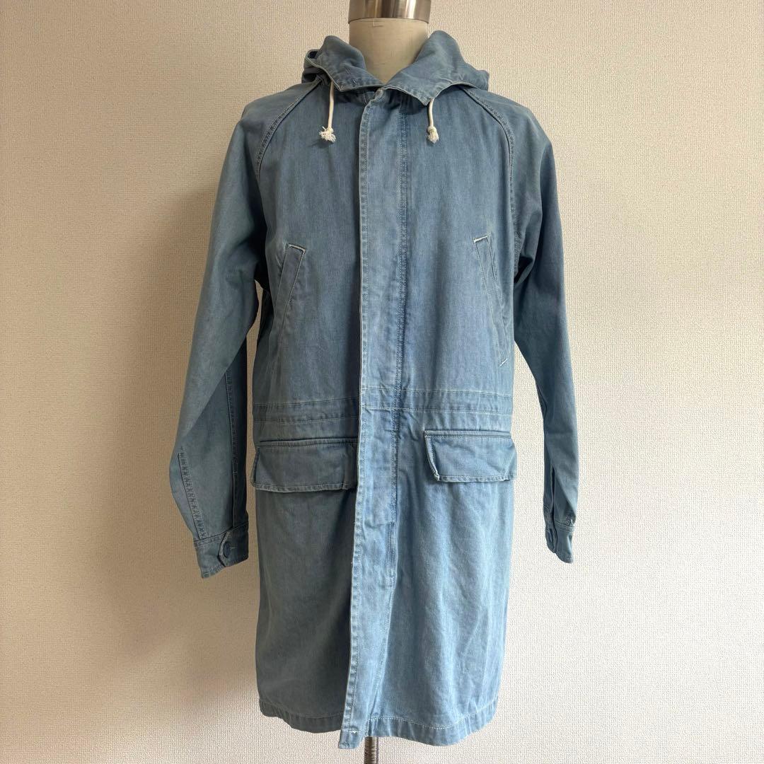 STUSSY ステューシー デニム モッズパーカーコート L 良品