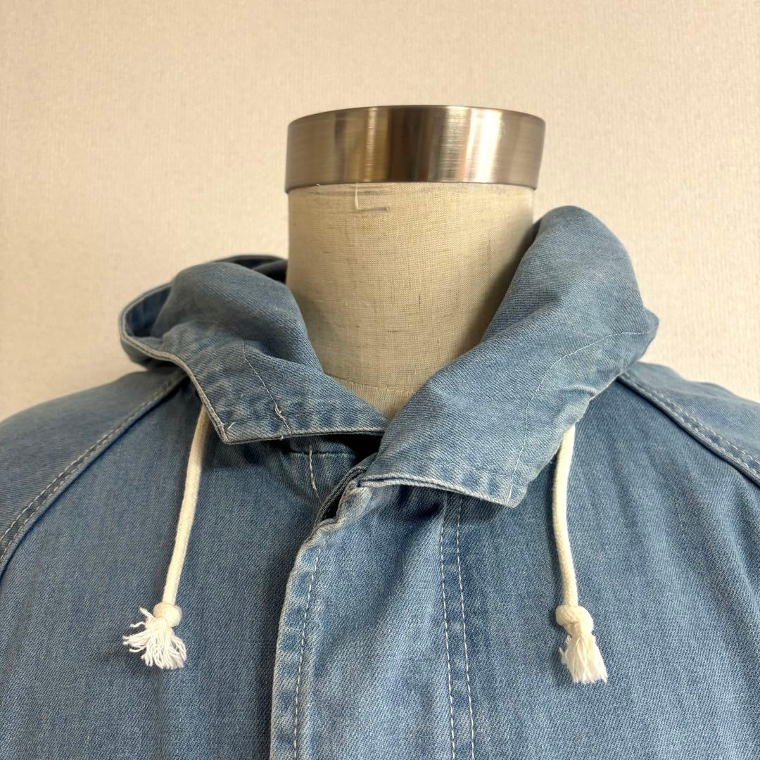 STUSSY ステューシー デニム モッズパーカーコート L 良品
