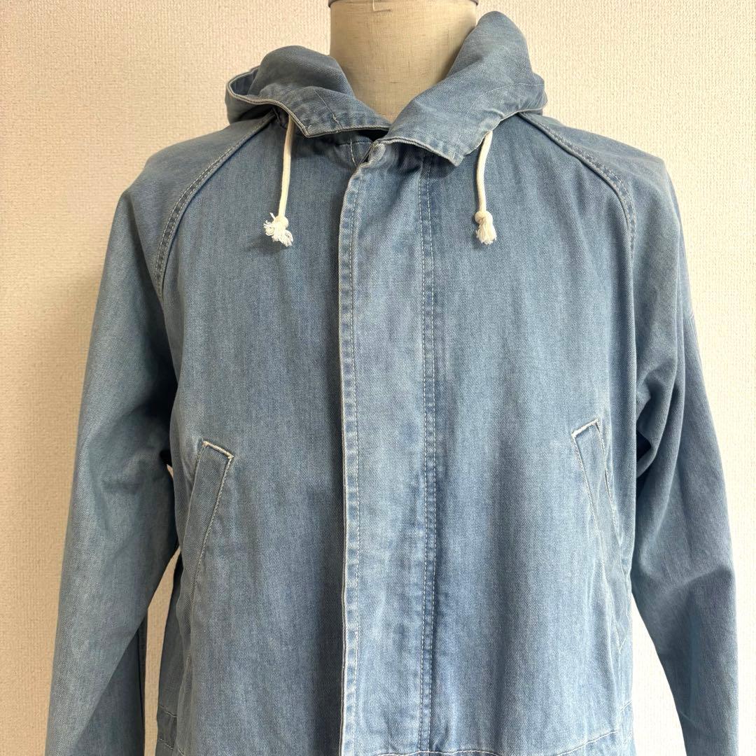 STUSSY ステューシー デニム モッズパーカーコート L 良品