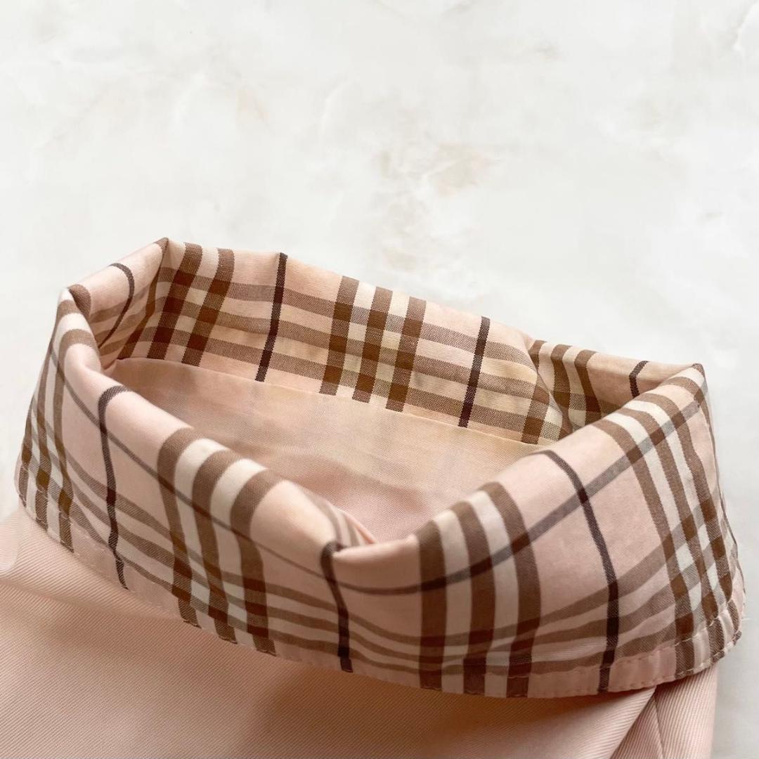 SSR希少 バーバリーズ　ブルゾン　ライトアウター　ピンク　ノバチェック　L