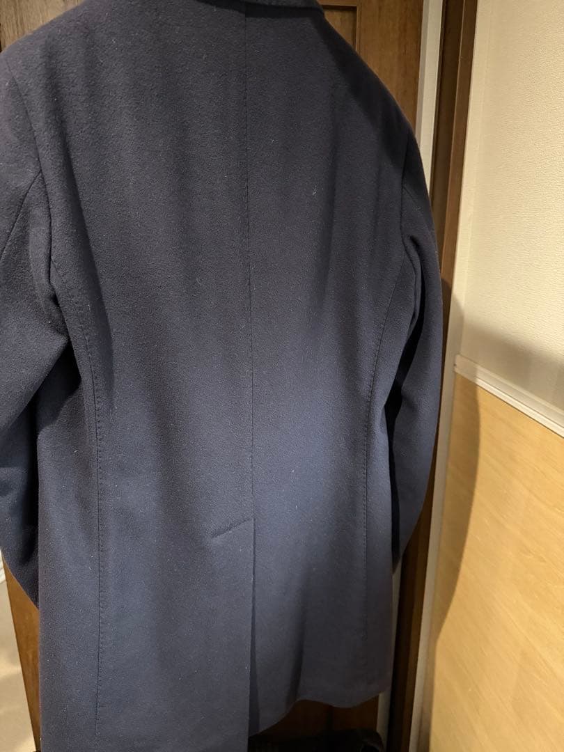LARDINI ラルディーニ ネイビー チェスターコート 46 48