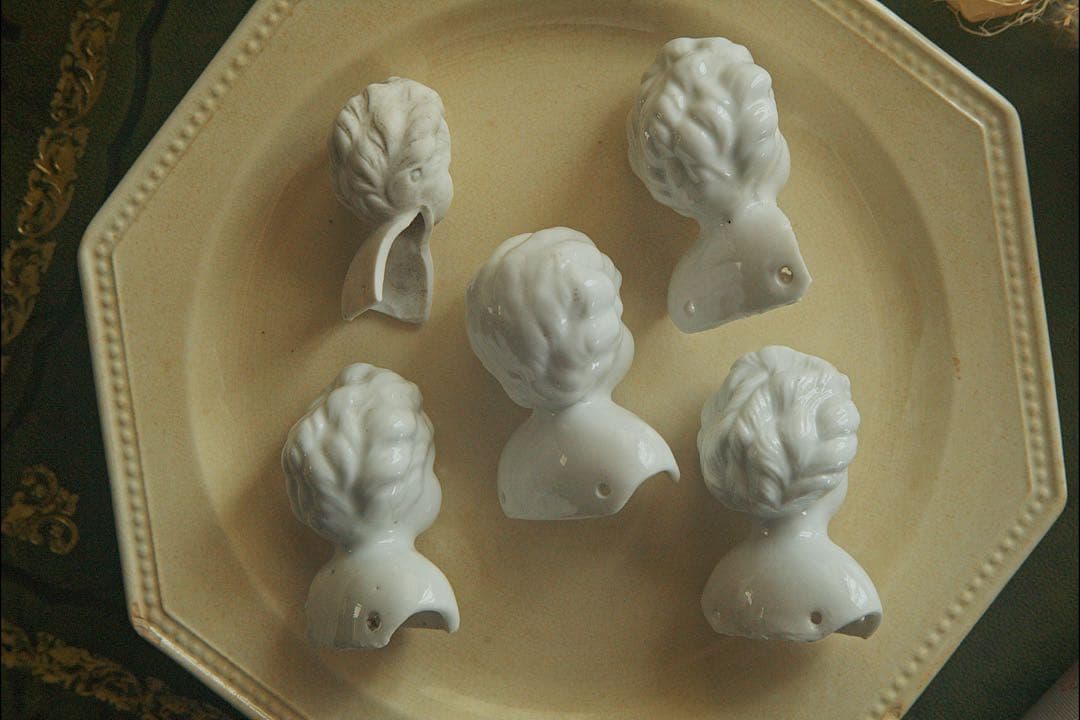 【バラ売り可】アンティーク チャイナヘッドドール カケラ フローズン