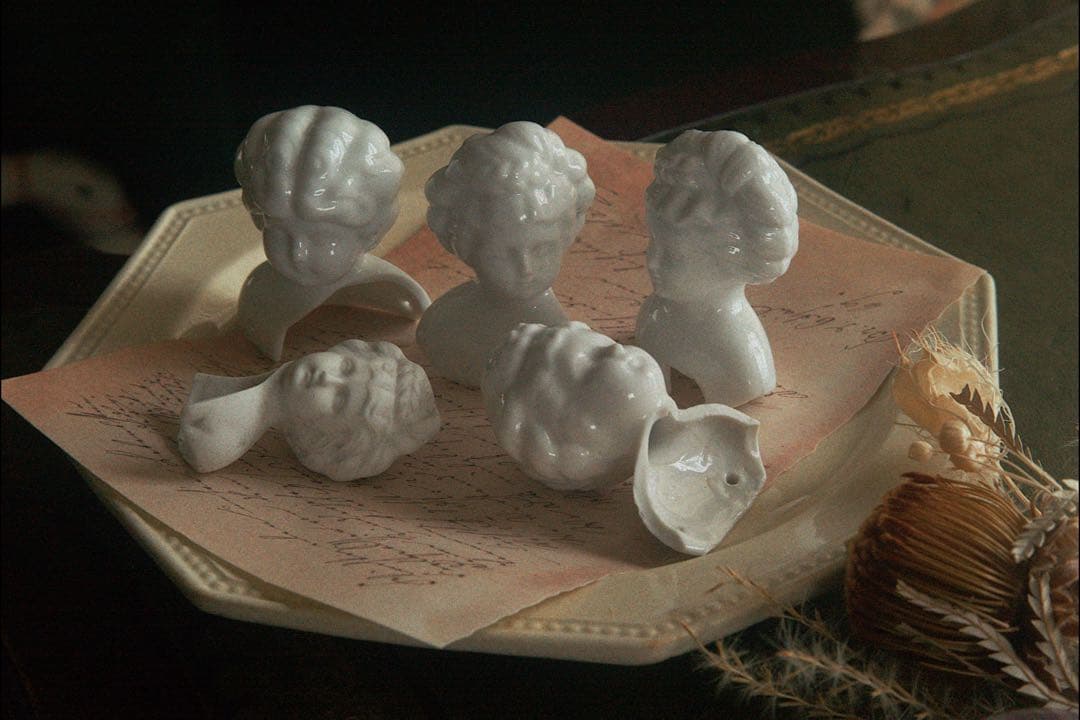 【バラ売り可】アンティーク チャイナヘッドドール カケラ フローズン