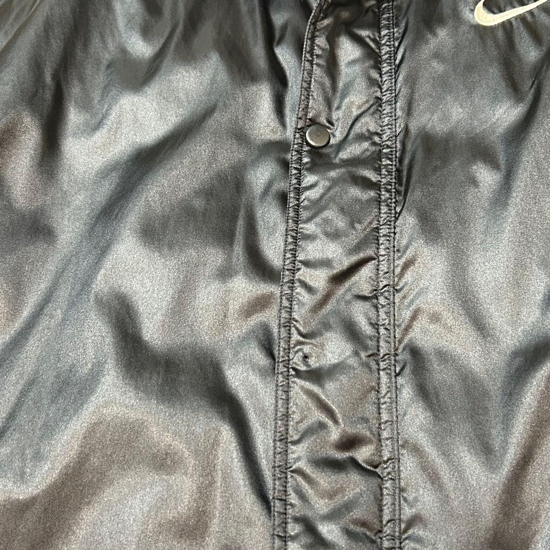 希少✨NIKE ナイキ ベンチコート 銀タグ 90s デカロゴ 黒