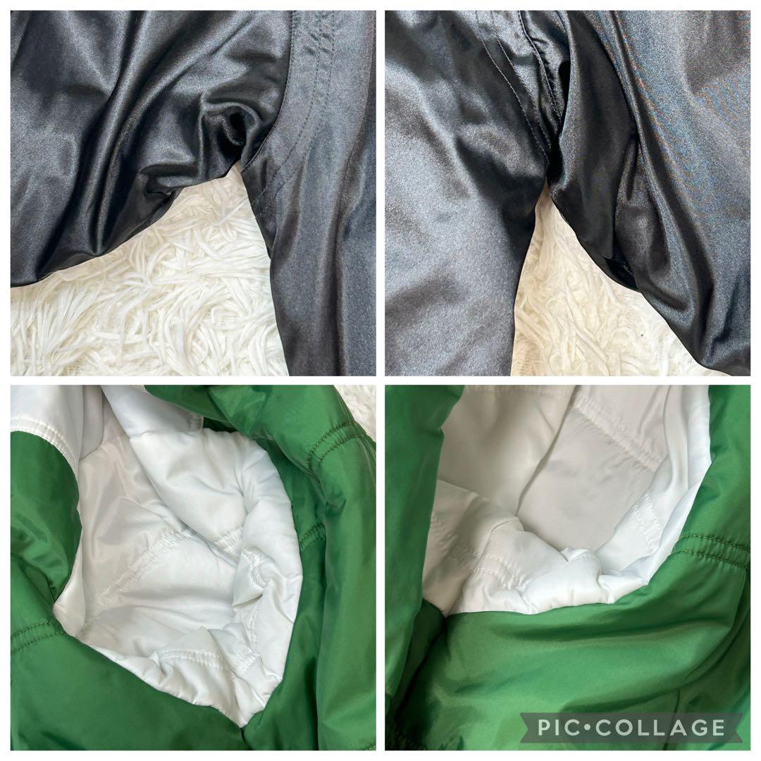 希少✨NIKE ナイキ ベンチコート 銀タグ 90s デカロゴ 黒