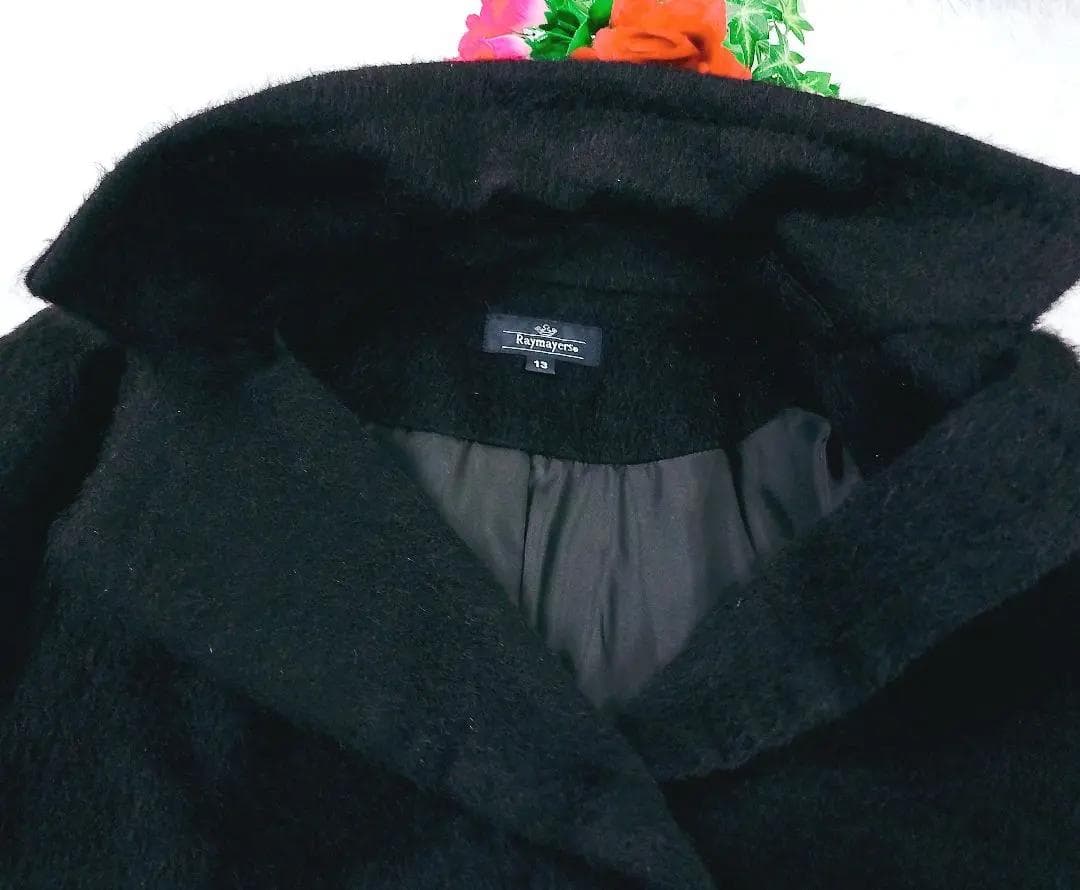 【タグ付き 未使用】【アルパカ100%】レイメイヤーズ ベルテッドコート XL