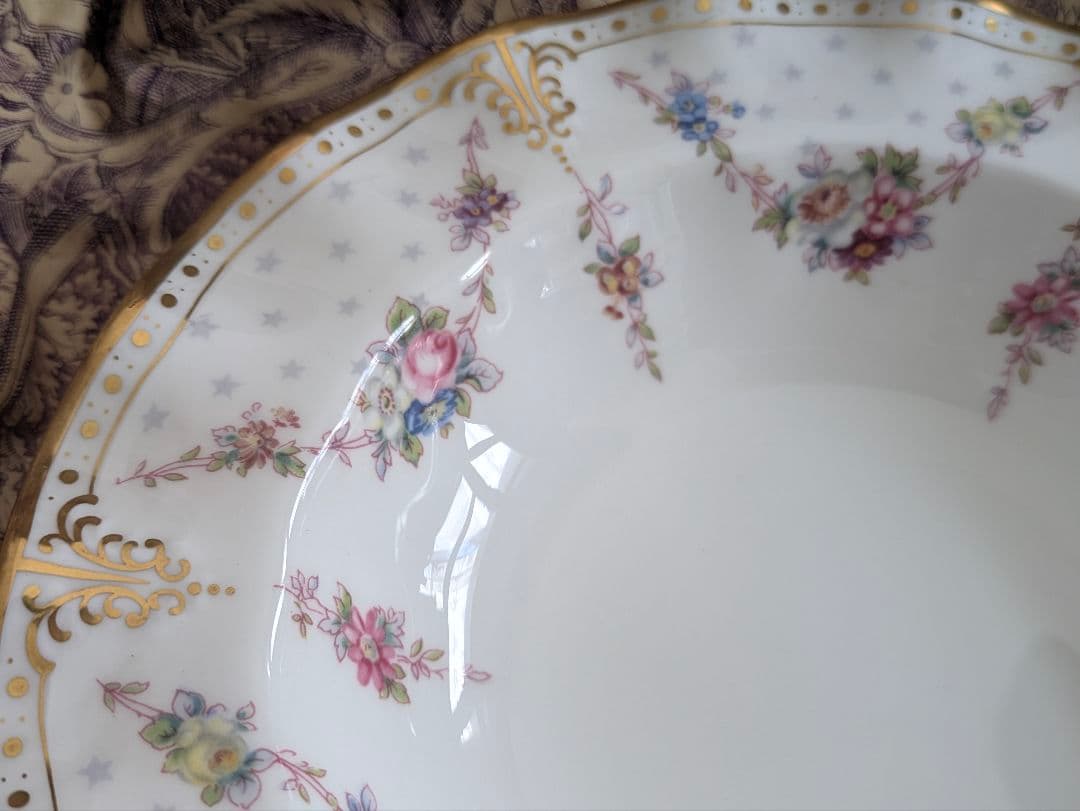 No2.ロイヤルクラウンダービーロイヤルアントワネット26㎝未使用スーププレート