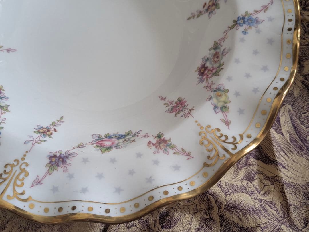 No2.ロイヤルクラウンダービーロイヤルアントワネット26㎝未使用スーププレート