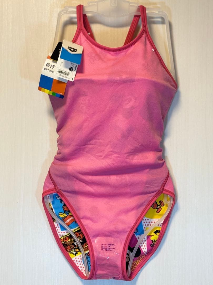 arena ×ディズニー長持ちタフスーツ競泳水着DIS-8353W L PNK