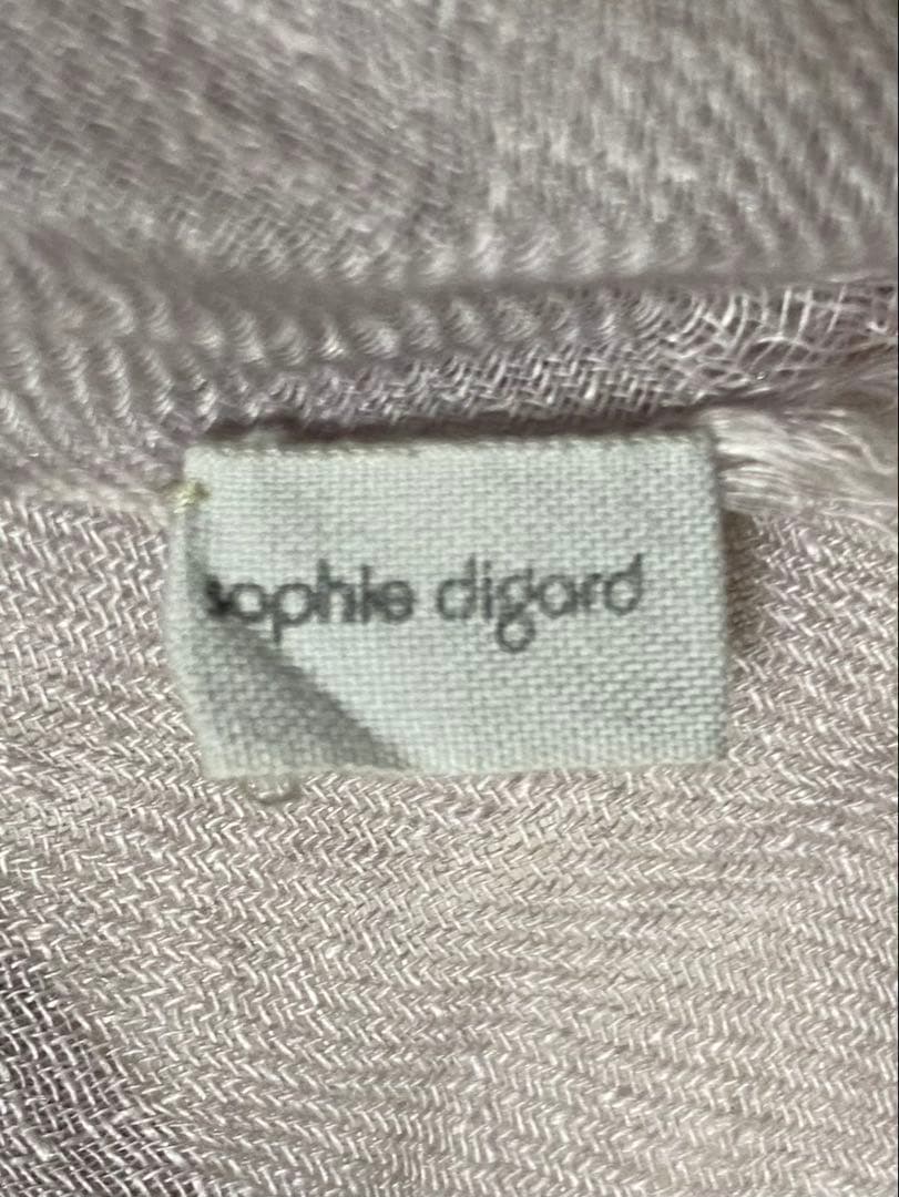 美品　希少　Sophie digard ストール　リネン　ハンドメイド　高級