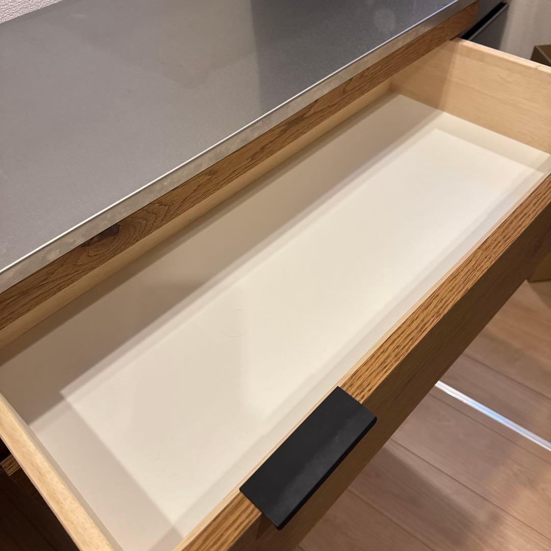 ウニコ unico ADDAY（アディ）木製キッチンカウンター W820